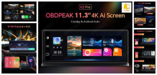 מסך מגע לדשבורד OBDPEAK K2 Pro במחיר מדהים! מסך מגע…