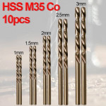 סט 10 מקדחי קובלט HSS – עמידות מדהימה!