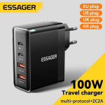מטען GaN מהיר Essager 100W: עוצמה קומפקטית במחיר שווה! מטען…
