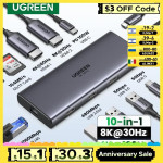 רכזת UGREEN דואלית HDMI: 8K במחיר שווה!
