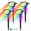 מנורה סולארית RGB לגינה – תאורה צבעונית!