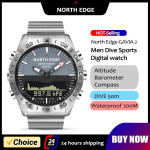 NORTH EDGE שעון צלילה חכם לגבר – יוקרה!