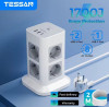 TESSAN מפצל טעינה שולחני – חסכון במקום!