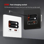 שקע קיר חכם USB-C 20W – טעינה מהירה!