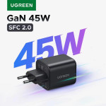 מטען מהיר UGREEN 45W GaN – טעינה סופר מהירה!