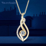 שרשרת כסף 925 עם יהלום Moissanite ענק!