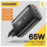 מטען Essager 65W GaN – הטעינו 3 מכשירים!