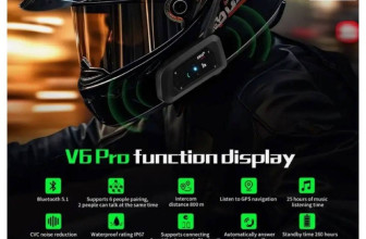 אוזניות בלוטוס לאופנוע EJEAS V6PRO PLUS!