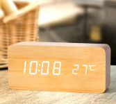 שעון מעורר דיגיטלי מעץ רק ₪19!