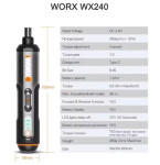מברג חשמלי Worx WX240 במחיר שלא יחזור!