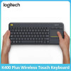 Logitech K400 Plus: מקלדת אלחוטית עם טאץ'!